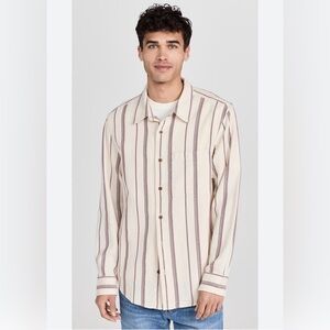 Madewell Men’s XL Easy Fit Long Sleeve Button Down Cotton Dobby Medium Weight